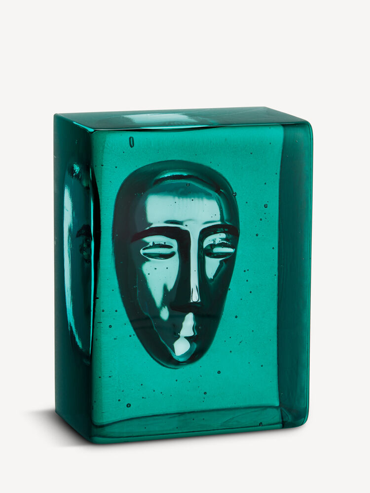 KOSTA BODA Man petrol skulptur